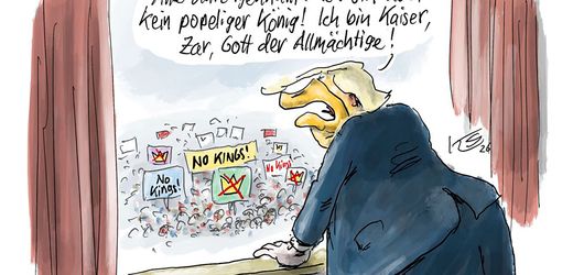 Cartoons im März von Thomas Plaßmann, Klaus Stuttmann, Julian Fiebach, Miriam Wurster, Leonard Riegel, Helena Baumeister