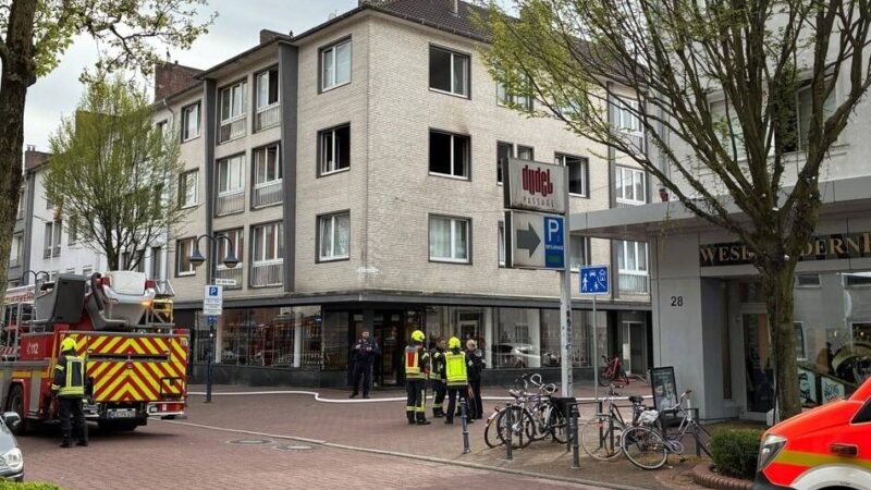 Ursache bislang unklar: Wohnungsbrand in der Weseler Innenstadt – Haus wurde geräumt