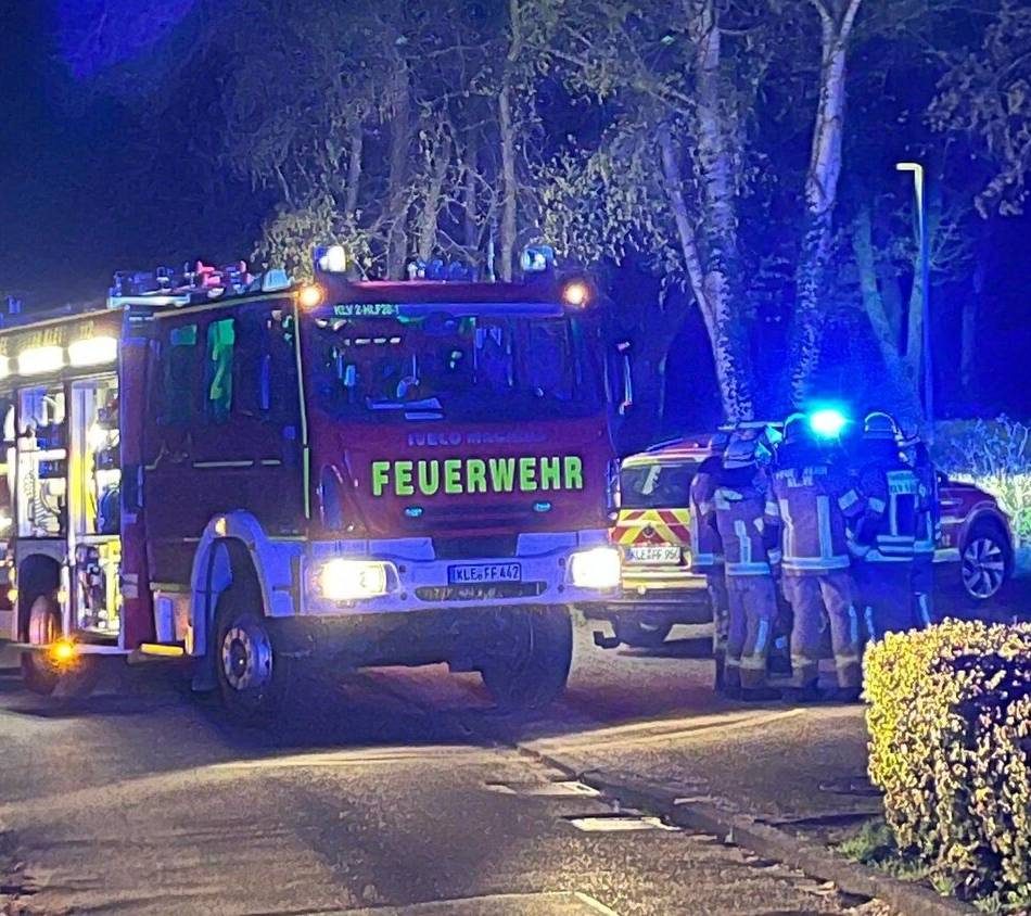 An der Kuhstraße: Feuerwehr im Klever SOS-Kinderdorf im Einsatz