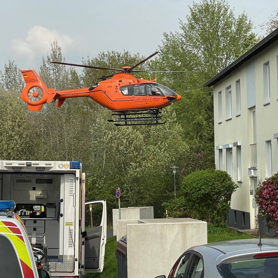 Einsatz in Mettmann: Warum ein Rettungshubschrauber mitten in Mettmann landen musste