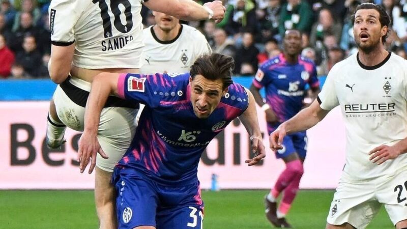 Ausgleich in der Nachspielzeit: Scally mit links – aber Gladbach nur 1:1 gegen Mainz