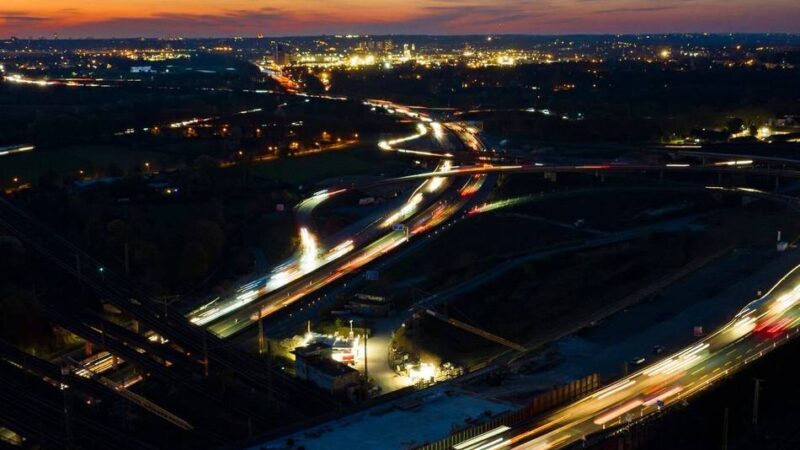Bauarbeiten in Duisburg: Sperrung im Kreuz Kaiserberg dauert länger als geplant