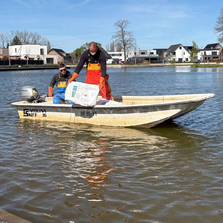 Im Baugebiet Neu-See-Land: Stadt Goch wird aktiv gegen Grünalgen im See