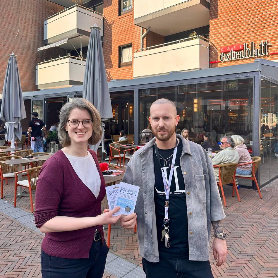 Das ist neu in Geldern: Mit Stadtgutschein bei Cafe Extrablatt bezahlen