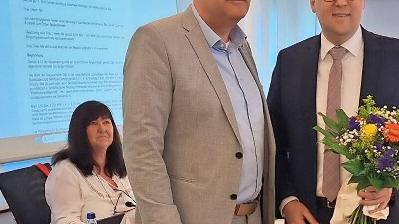 Wahl: Torsten Rekindt neuer Erster Beigeordneter