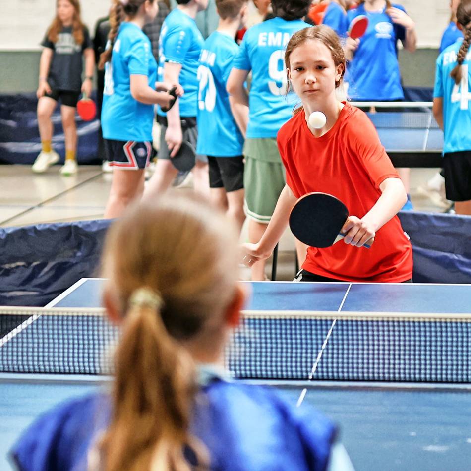 Schulsport: Gymnasium Haan trumpft beim Tischtennis-Milchcup auf