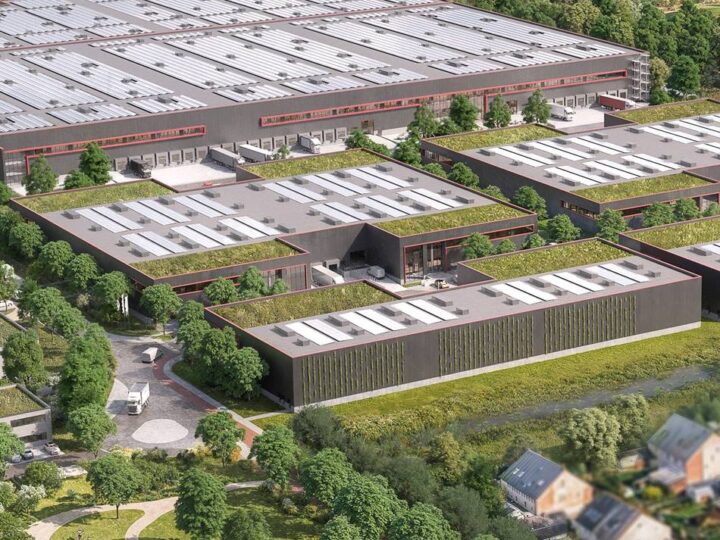 Gewerbegebiet in Rheinberg: Bau der neuen Hallen an der Messe läuft