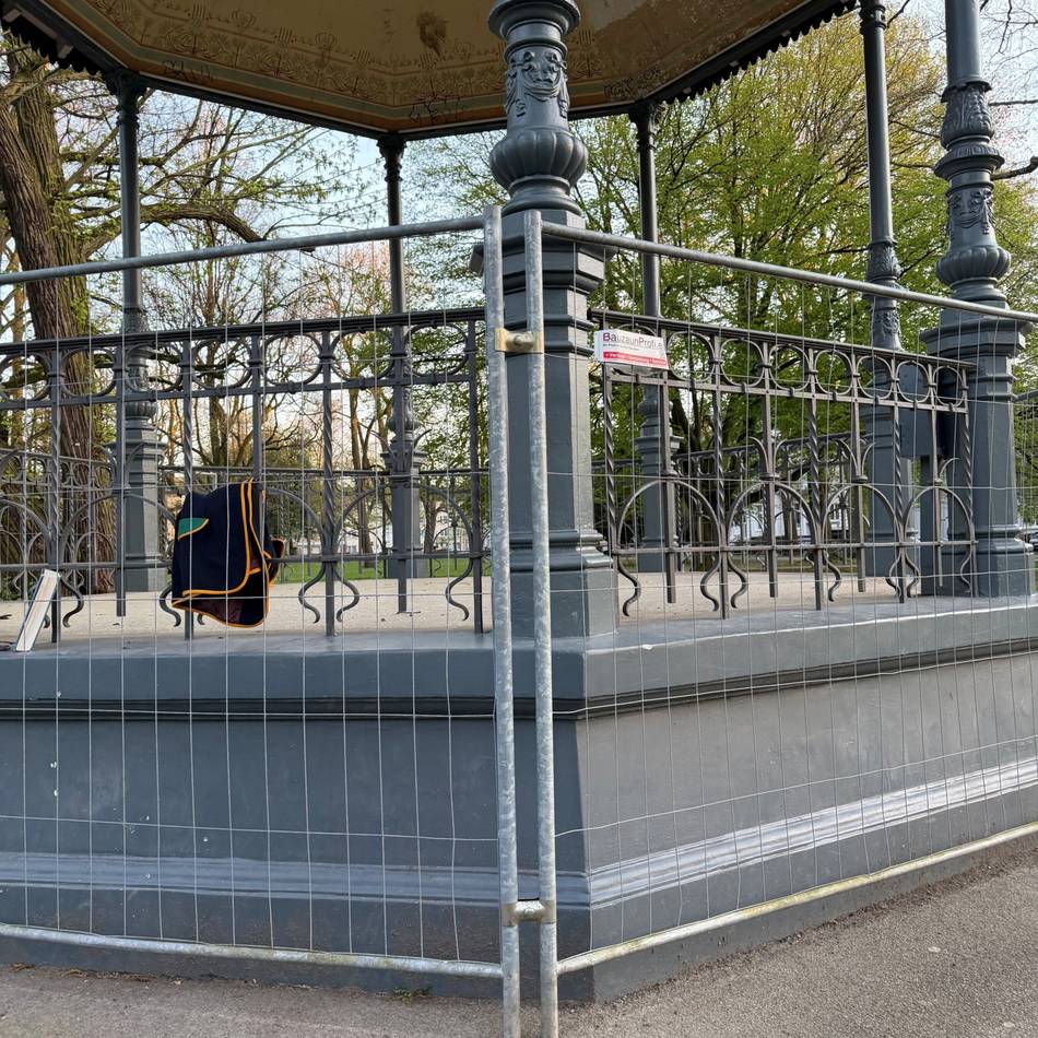 Parkanlage in Krefeld: Pavillon im Stadtgarten muss vollständig saniert werden
