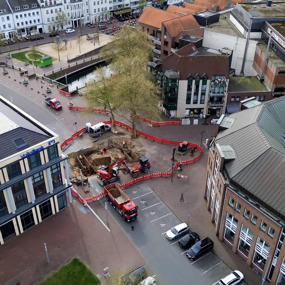 Bombenverdacht in Kleve: Kampfmittelräumdienst beendet Blindgängersuche in der Innenstadt