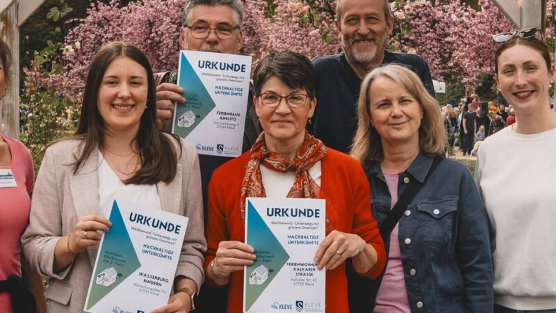 Tourismus in Kleve: Ferienwohnung gewinnt Nachhaltigkeitswettbewerb