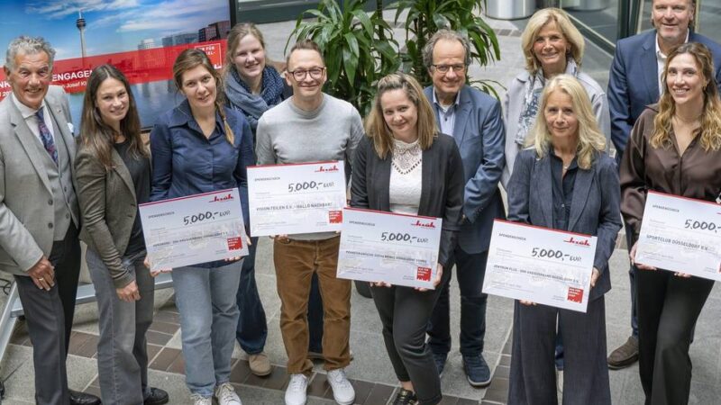 Klüh untersützt lokale Initiativen: Spendeninitiative „Wir für Düsseldorf“ – 25.000 Euro für Seniorenprojekte in Düsseldorf