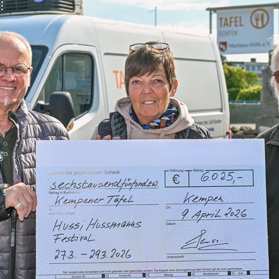 Spendenaktion in Kempen: Geburtstagsfeier bringt Tausende Euro für Bedürftige