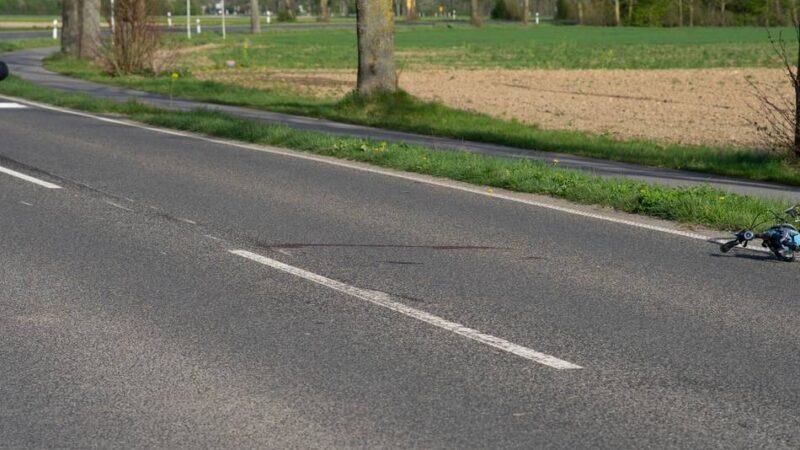 Zusammenstoß mit Motorrad: Radfahrer schwebt nicht mehr in Lebensgefahr