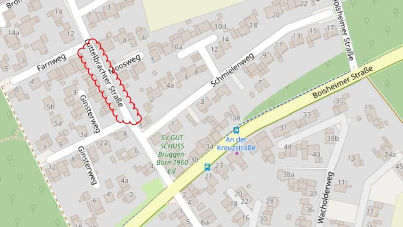 Verkehrseinschränkung in Brüggen: Barrierefreier Ausbau von Haltestellen