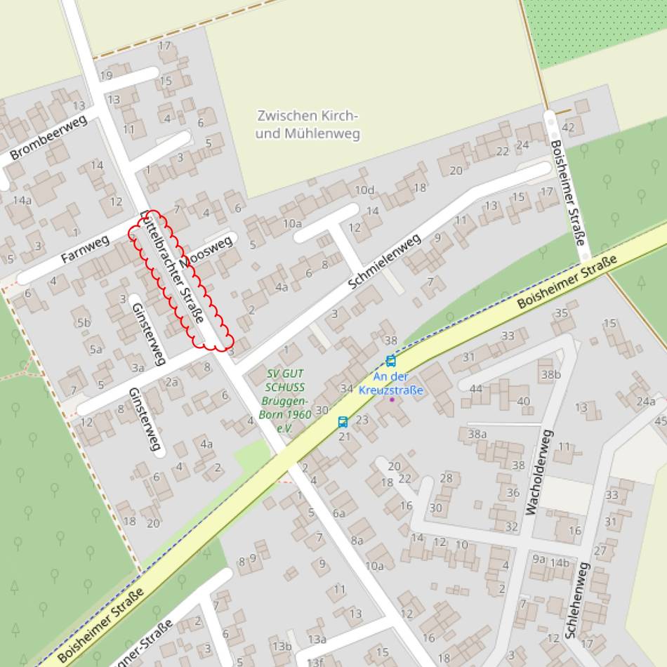 Verkehrseinschränkung in Brüggen: Barrierefreier Ausbau von Haltestellen