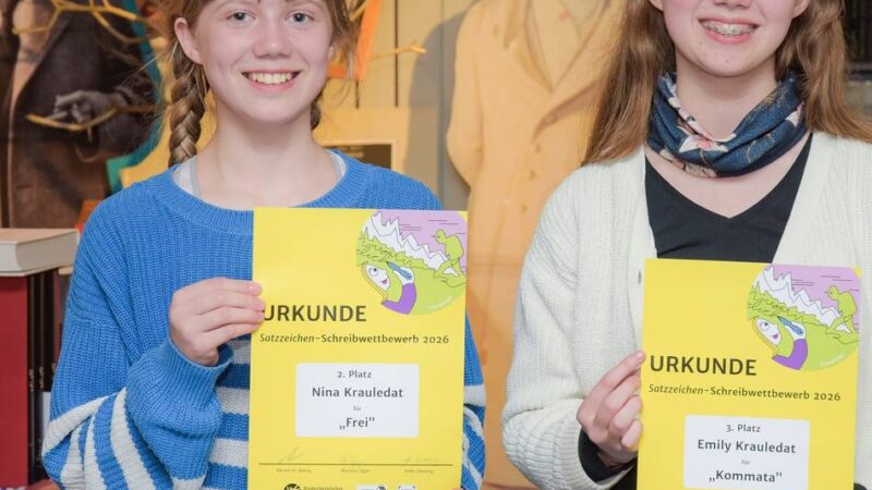 Für Nachwuchs-Autorinnen: Literaturhaus-Preis für zwei Klever Schülerinnen