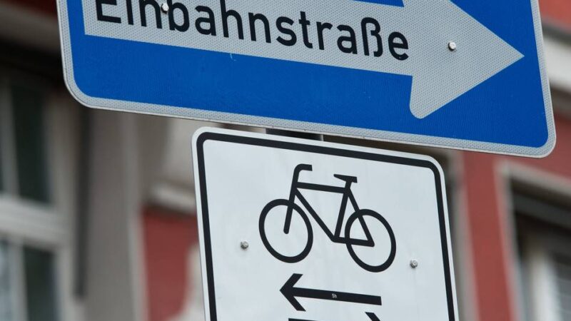 An der Josefstraße in Neuss: Einbahnstraße wegen Quartiersentwicklung