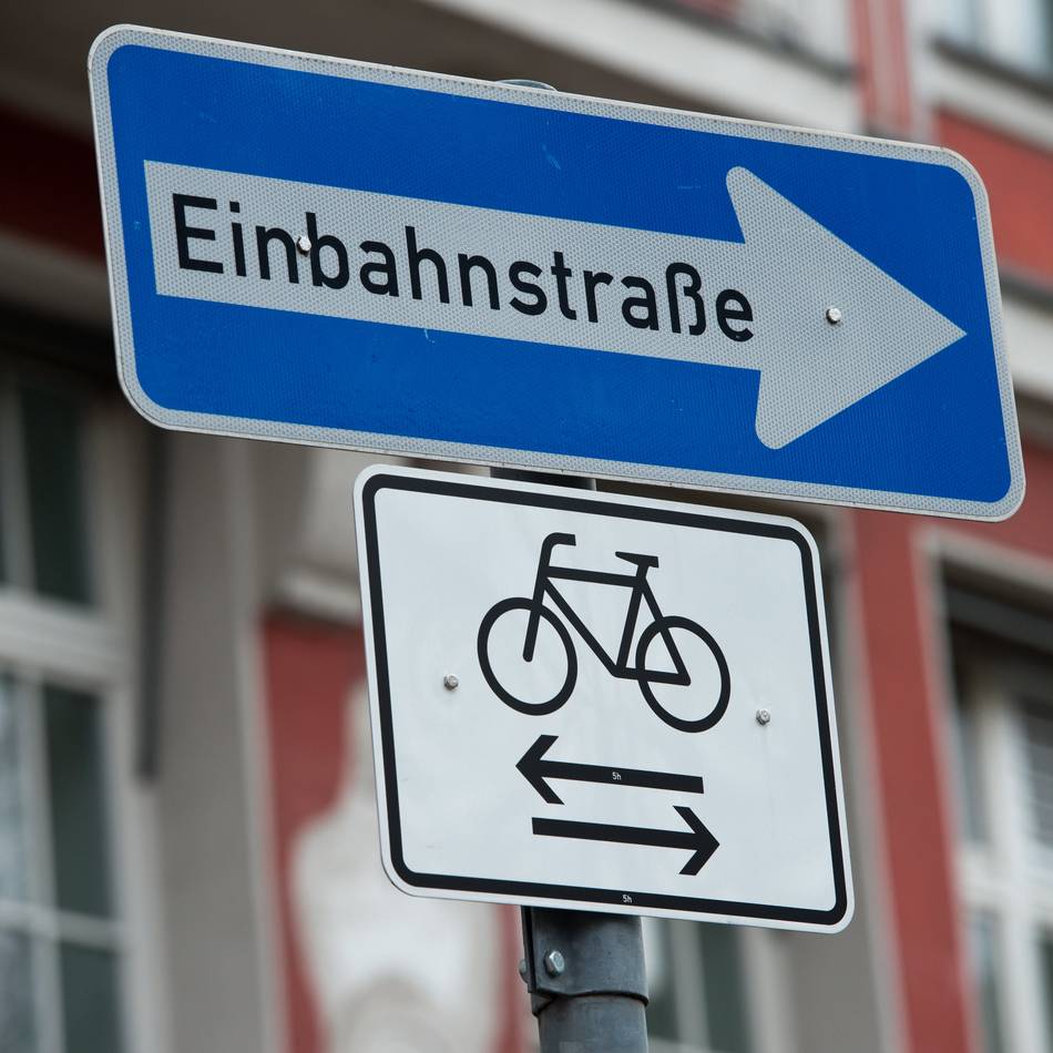 An der Josefstraße in Neuss: Einbahnstraße wegen Quartiersentwicklung