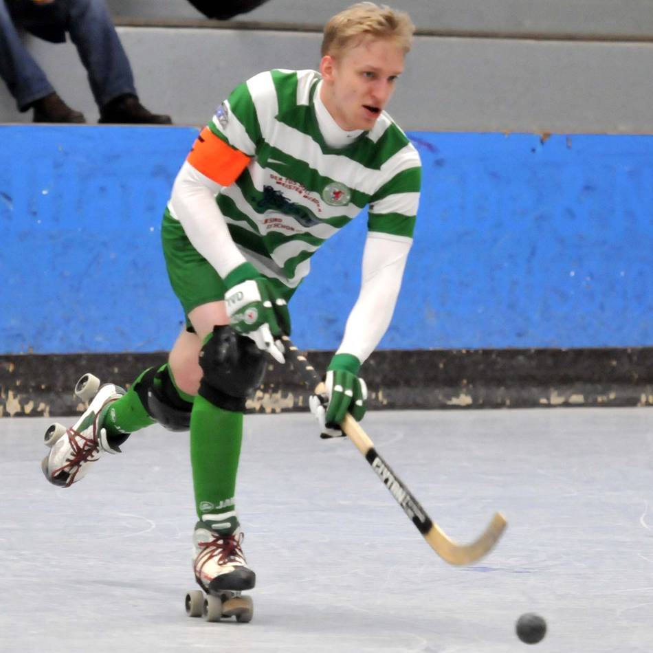 Unteraths Rollhockey-Team gelingt die Überraschung
: Tobi Paczia trommelt den TuS ins Halbfinale