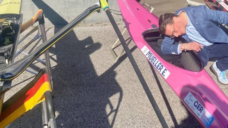 Regattabahn in Duisburg: Verbilligte Tickets – so wirbt Wüst für Olympia an Rhein und Ruhr