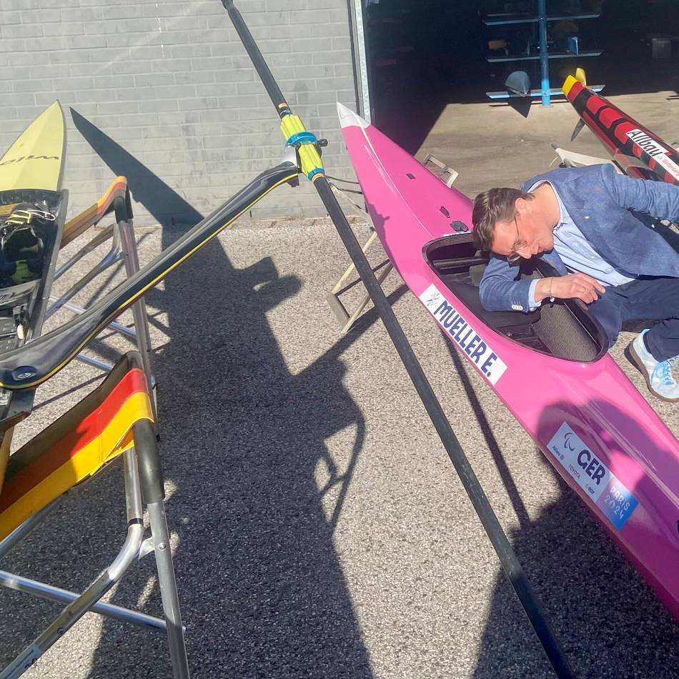 Regattabahn in Duisburg: Verbilligte Tickets – so wirbt Wüst für Olympia an Rhein und Ruhr