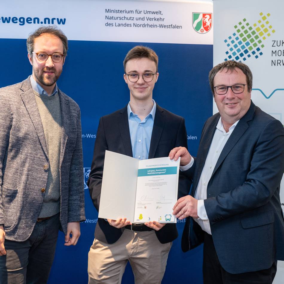 Rheinbergs Mobilitätsmanager Jonas Gaßling: Gut weitergebildet für die Mobilität vor Ort