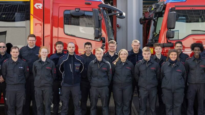 Feuerwehren Tönisvorst und Kempen: Truppmannausbildung erfolgreich abgeschlossen