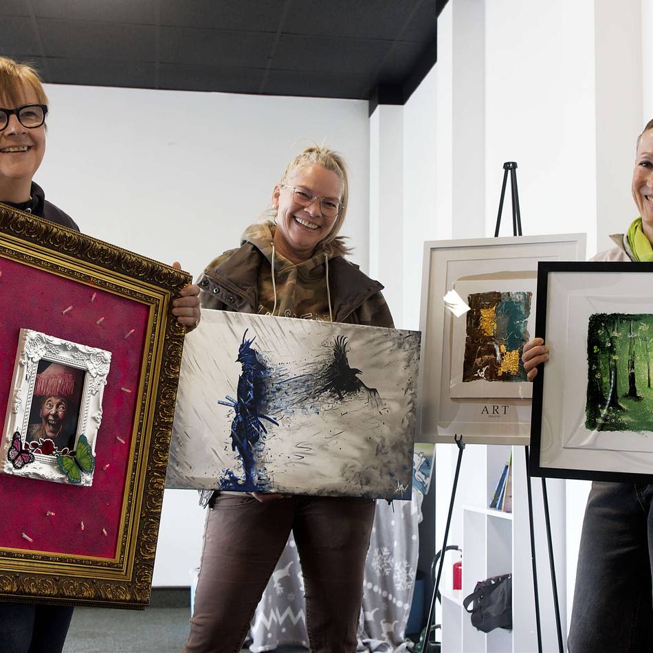 „Hobby-Vernissage“ am Samstag: Vier Frauen zeigen ihre vier Kunstwelten in einer Ausstellung
