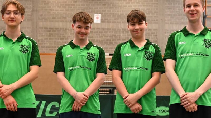 Aufstiege und Top-Spieler: Der TTC Heiligenhaus dominiert zwei Jugend-Ligen