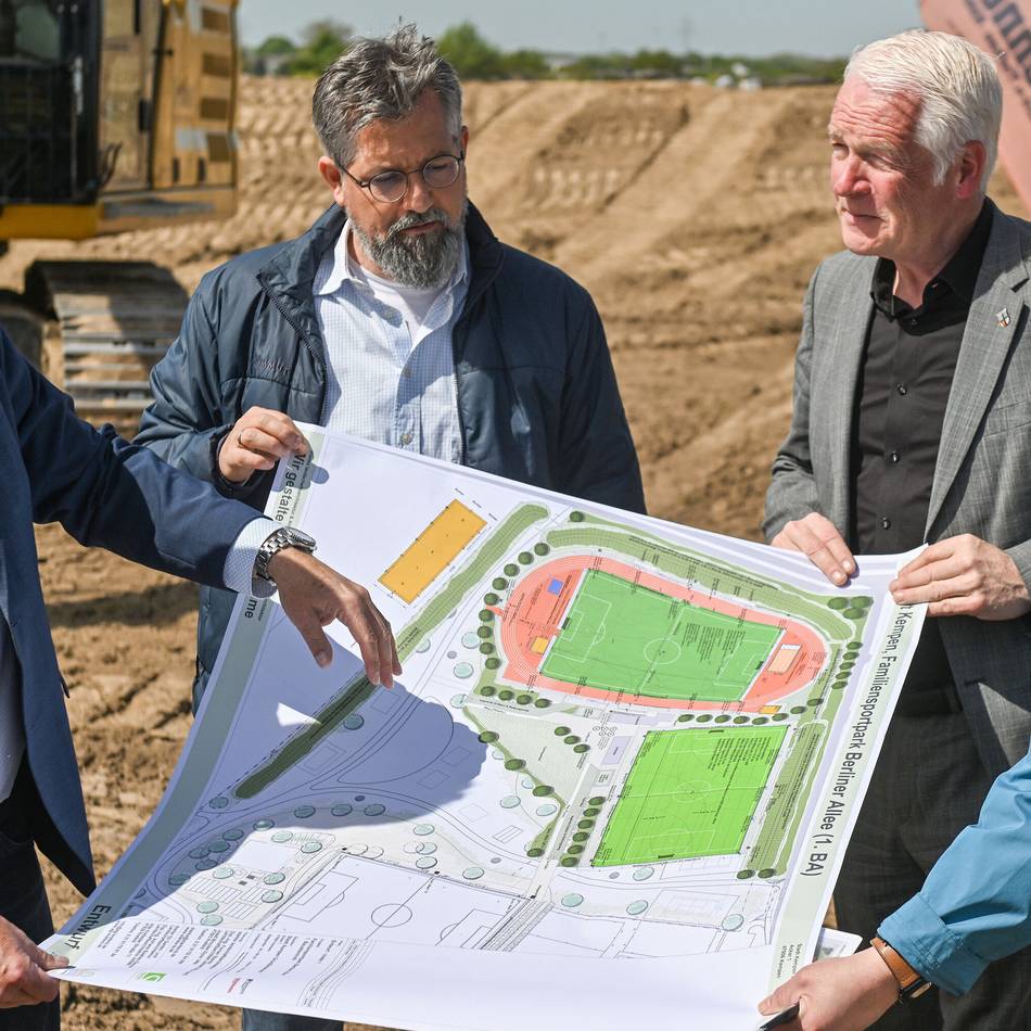 Spatenstich für Familiensportpark: Start für Kempens Zukunft im Westen