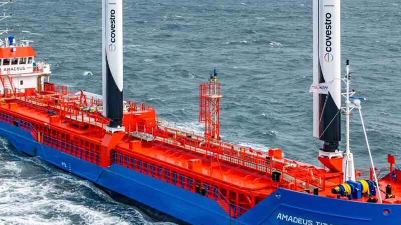 Segelschiffe für Gütertransport: Wie Covestro die Nachhaltigkeit in der Lieferkette stärken will