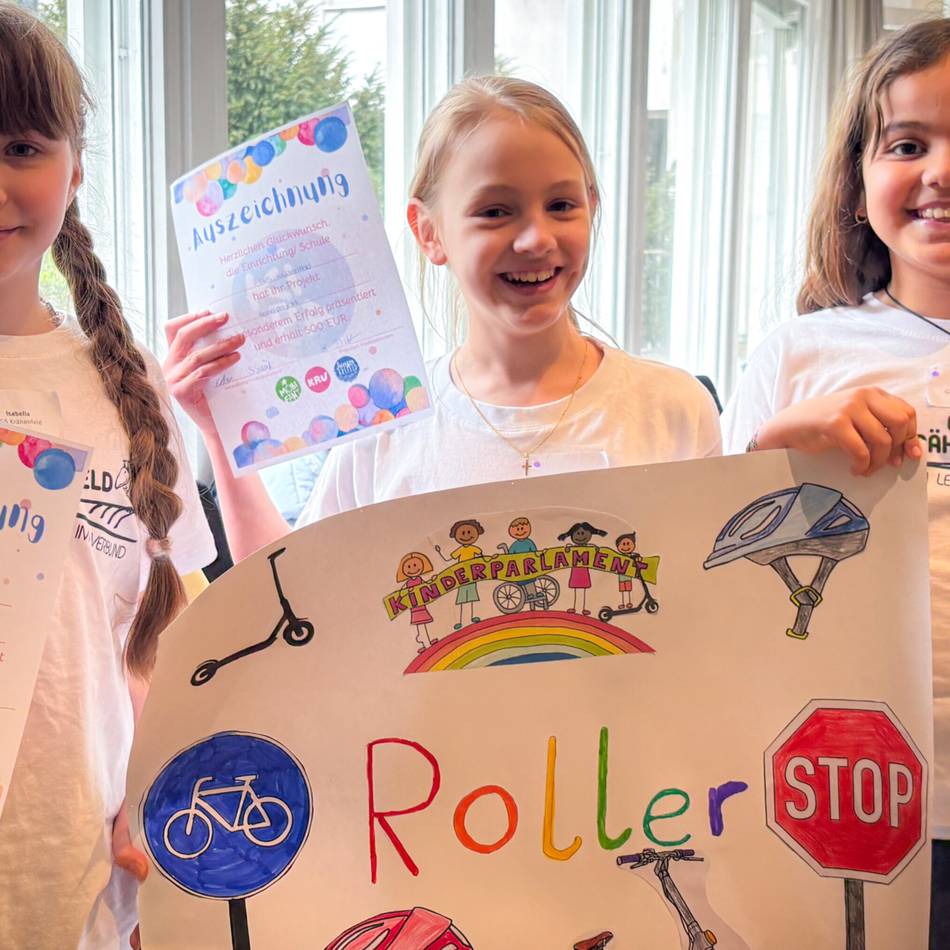 Premiere in Krefeld: Kinderparlament vergibt erstes Geld – Roller-Projekt gewinnt knapp