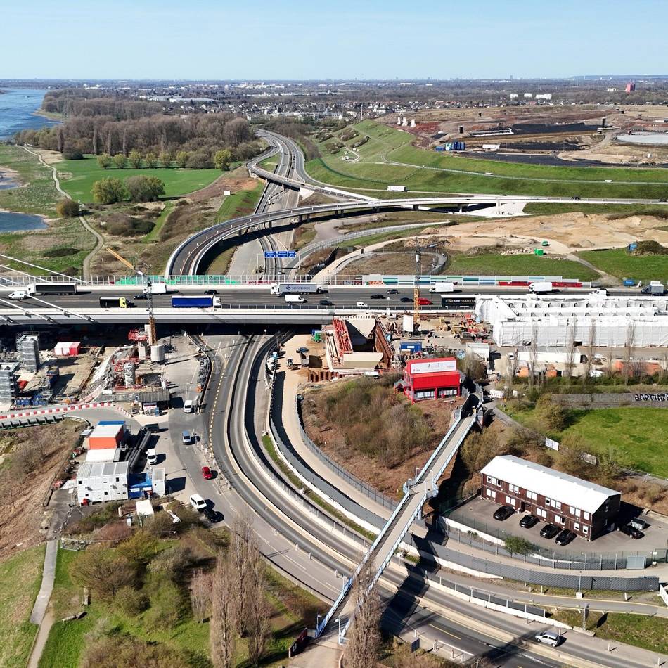 Für zweite Hälfte der A1-Brücke: Massive Einschränkung im Kreuz Leverkusen-West ab Ende April