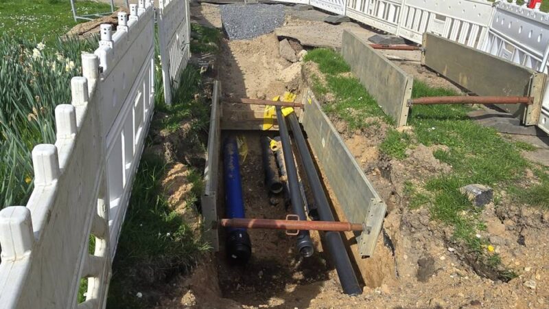 Rohraustausch in Leverkusen: Baustelle in Steinbüchel dauert mindestens bis Juni