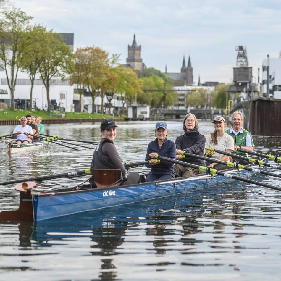 Test auf dem Spoykanal in Kleve: In vier Tagen zum fast perfekten Ruderer
