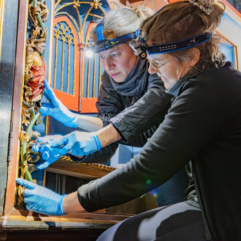Kunstwerk aus dem 16. Jahrhundert: Antonius-Altar nach Restauration zurück im Xantener Dom