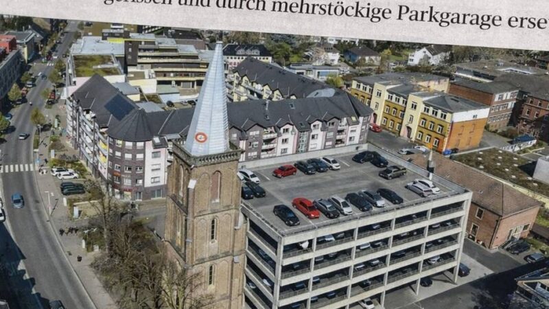 Herrlich heiter – Aprilstart in Leverkusen: Wenn St. Remigius Parkhaus wird und der Schutzmann per Lastenrad vorfährt
