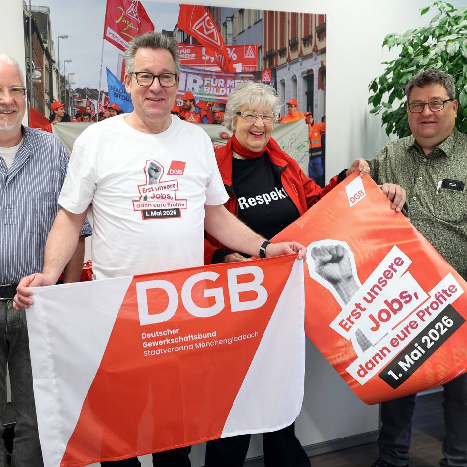 Gewerkschaftsbund in Mönchengladbach: Grüner Trecker mit Regenbogenflagge – die Pläne für den 1. Mai