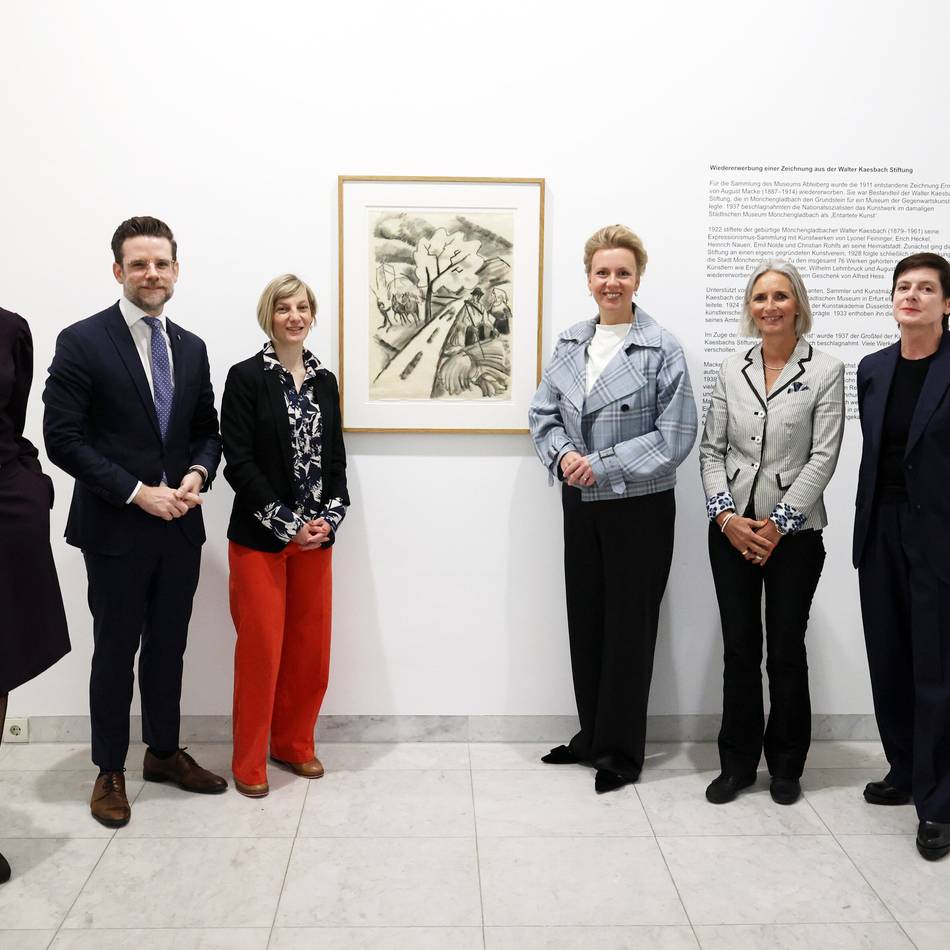 Kunst im Museum Abteiberg: Zeichnung von August Macke kehrt nach über 80 Jahren nach Mönchengladbach zurück