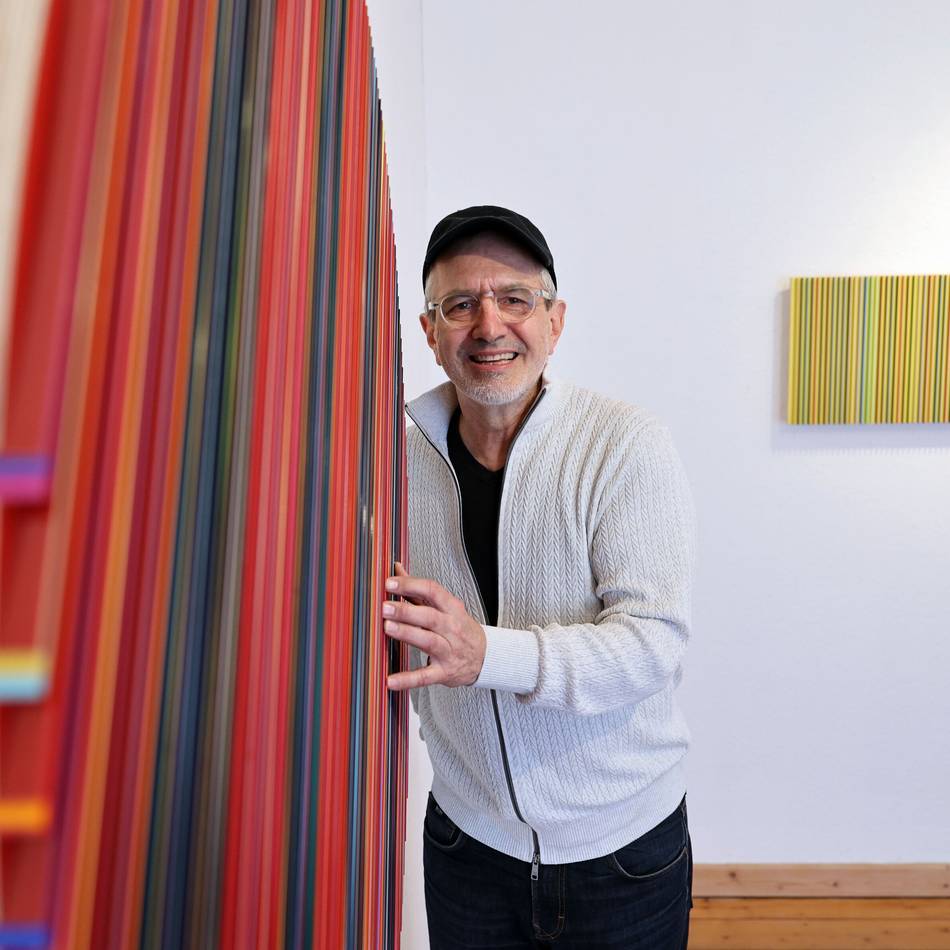 Kunst in Mönchengladbach: Jürgen Paas lässt im Kunstraumno. 10 die Farben klingen