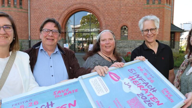 Pop-up-Angebot in Leverkusen: Fünf Pfarrer warten auf spontane Hochzeitspaare