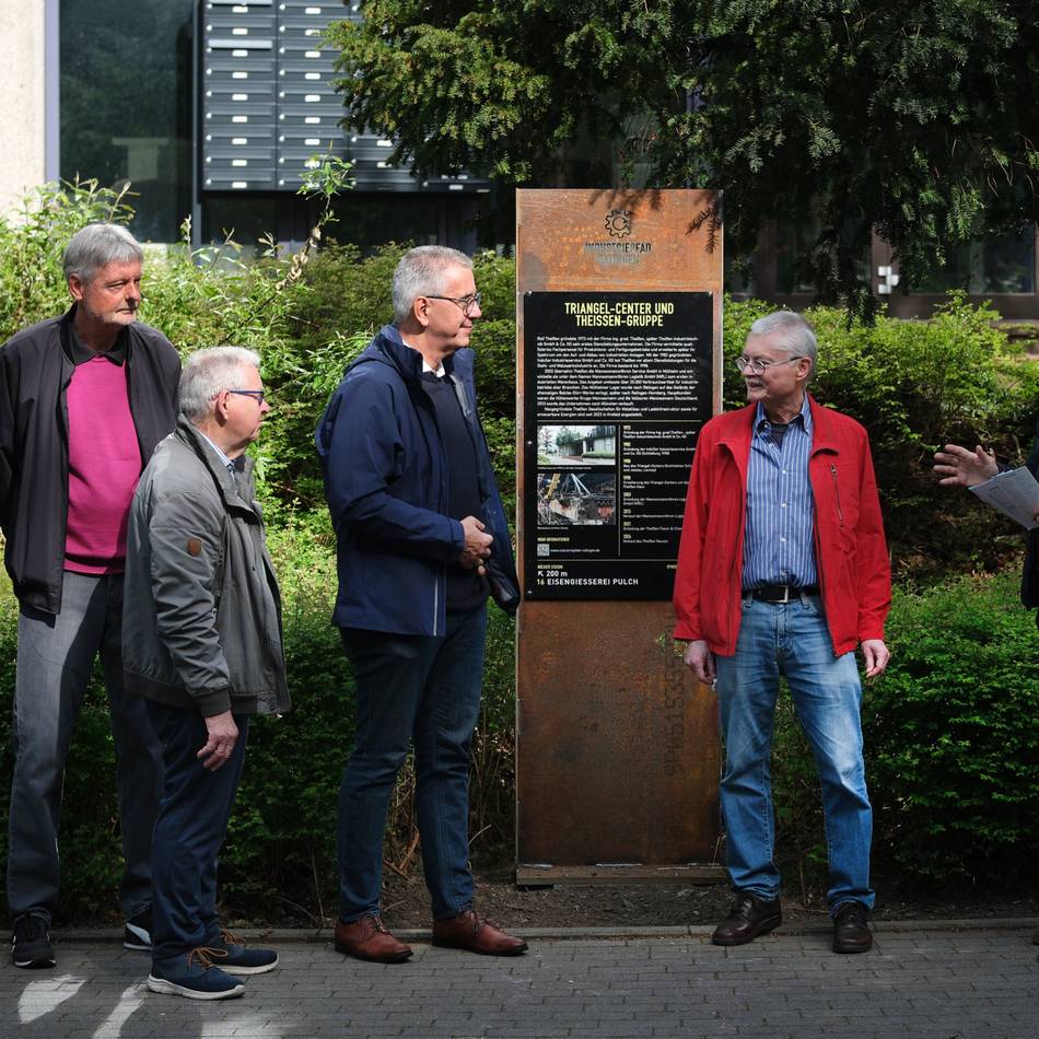 Industriepfad Ratingen: Vier neue Stelen erzählen Industriegeschichte