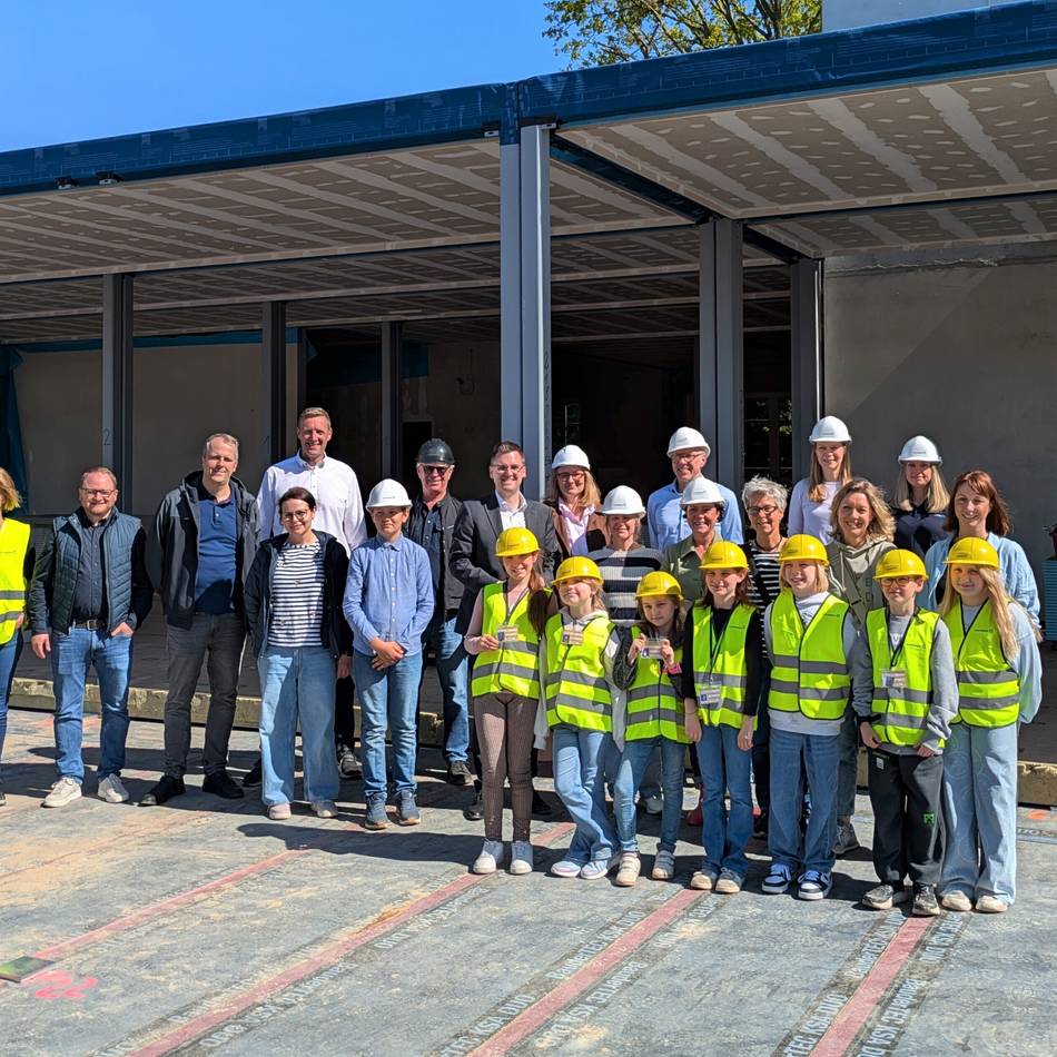 Schulneubau in Lintorf: Modulbauweise lässt in Windeseile Schule entstehen