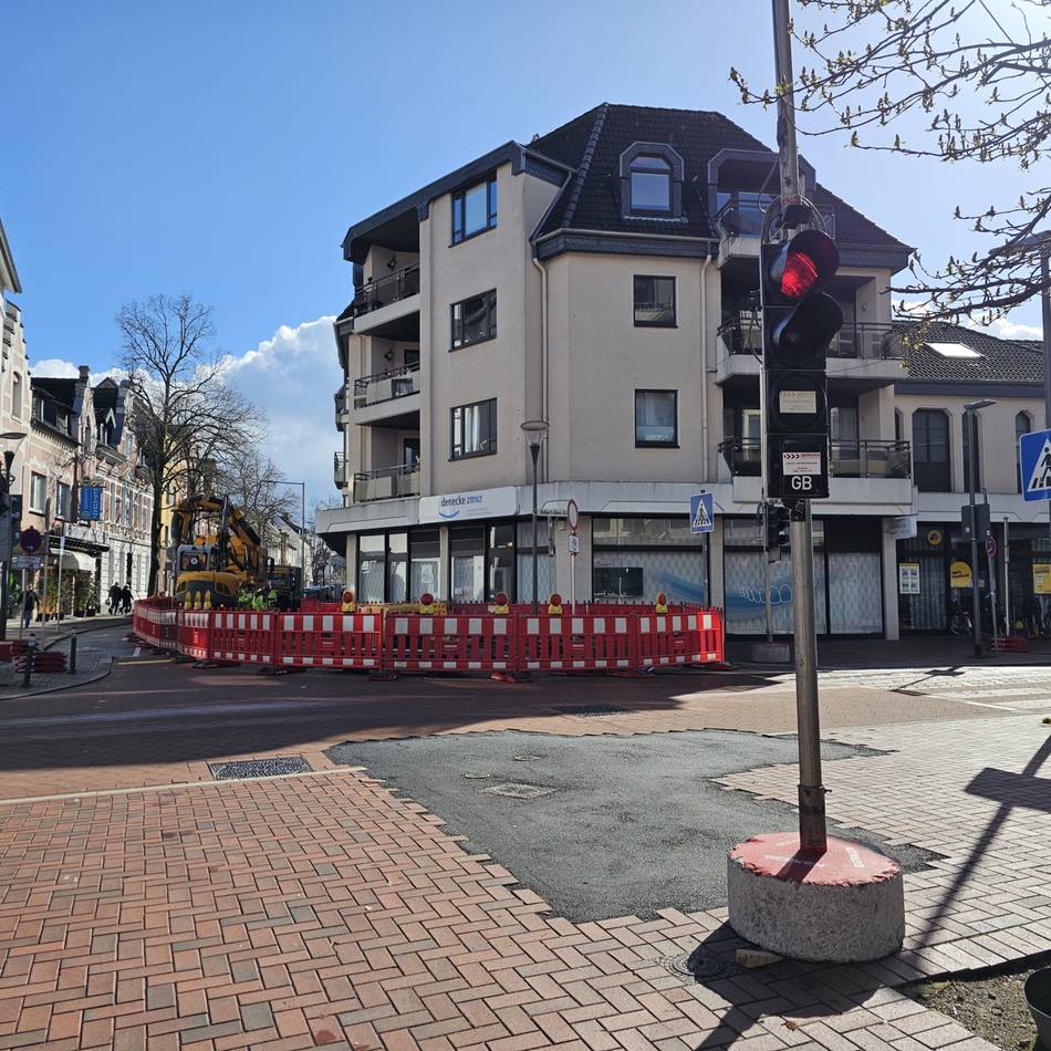 Baustelle Schulstraße in Hilden: Stadtwerke bereiten nächsten Bauabschnitt vor