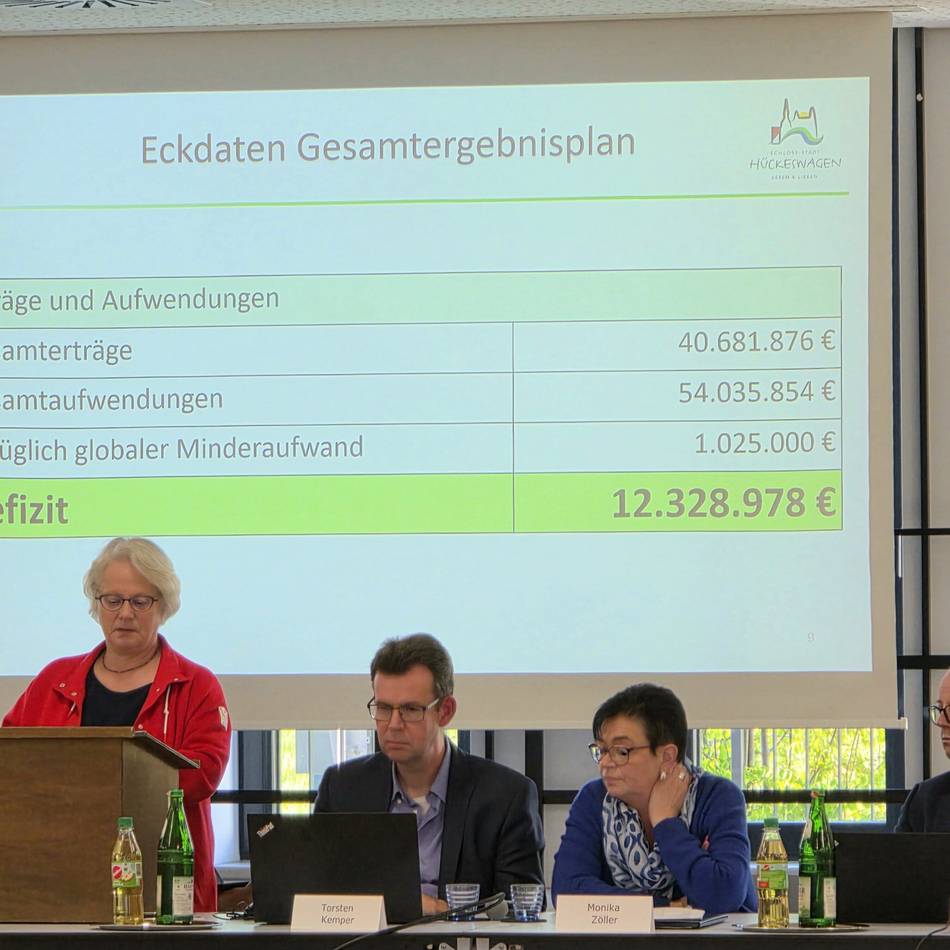 Hückeswagener Rekorddefizit: Haushalt 2026 – „die Zahlen sind erschreckend“
