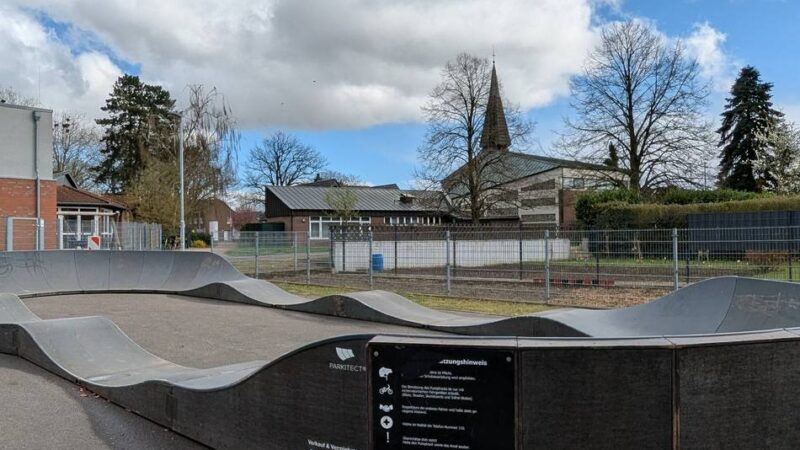 Pumtrack-Anlage in Erkelenz: Mobile Anlage steht jetzt in Schwanenberg