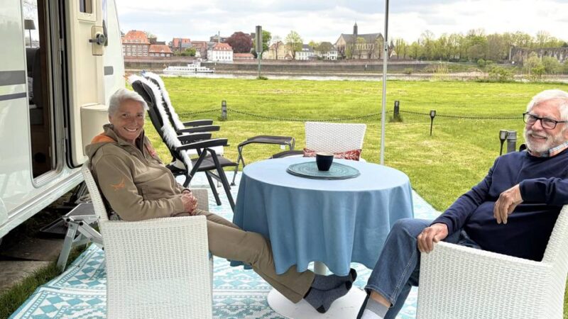 Rheincamping startet die Saison: Kaiserswerther genießen als Camper den Rheinblick mit ihrem Viertel