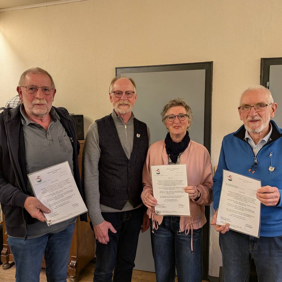 Im Jubeljahr: Ehrungen beim Heimat- und Verkehrsverein