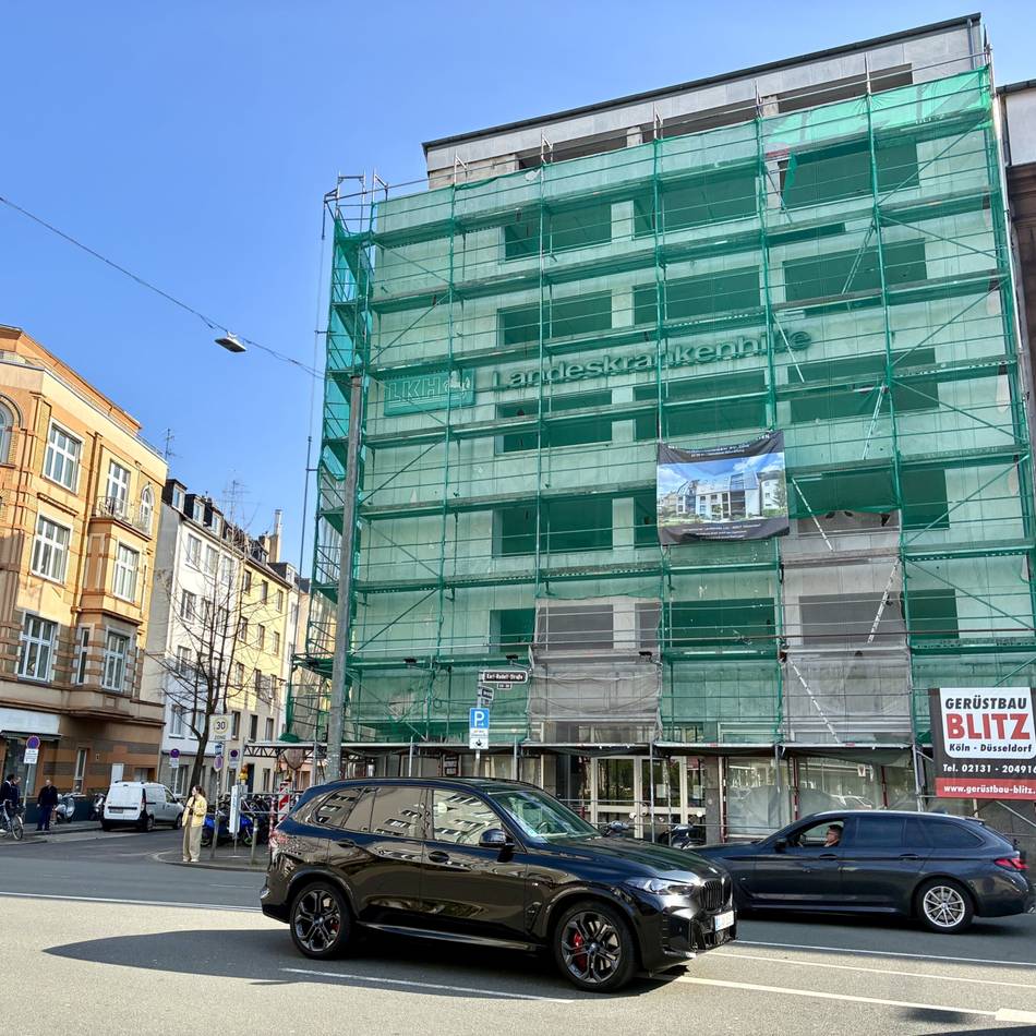 In der Düsseldorfer Innenstadt: Doch ein paar Wohnungen in neuem City-Projekt