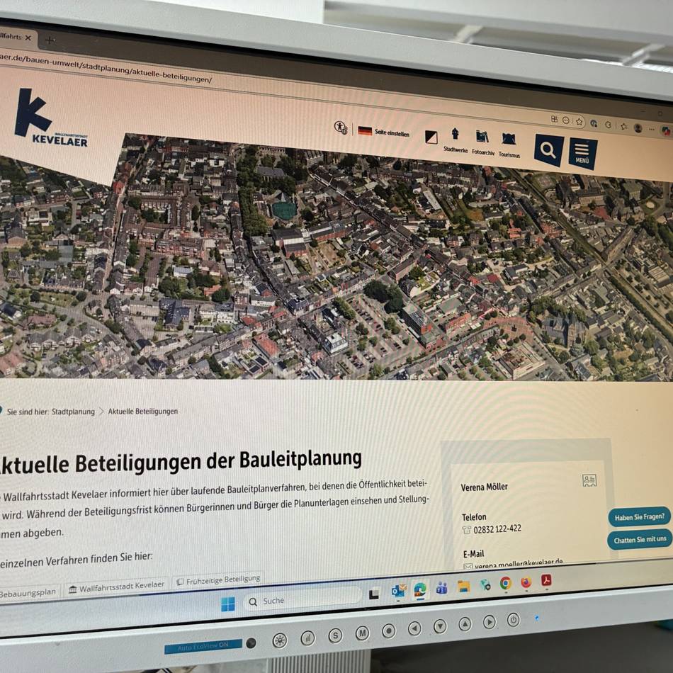 Digitales Angebot der Stadt Kevelaer: Einsprüche zum Bebauungsplan sind jetzt auch online möglich